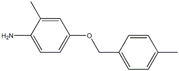 2-methyl-4-[(4-methylbenzyl)oxy]aniline Struktur