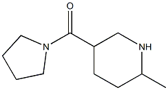 2-methyl-5-(pyrrolidin-1-ylcarbonyl)piperidine Struktur