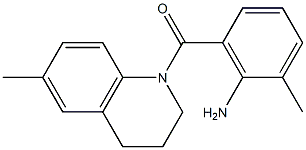 2-methyl-6-[(6-methyl-3,4-dihydroquinolin-1(2H)-yl)carbonyl]aniline Struktur