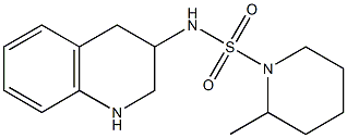 2-methyl-N-(1,2,3,4-tetrahydroquinolin-3-yl)piperidine-1-sulfonamide Struktur