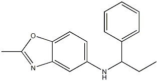 2-methyl-N-(1-phenylpropyl)-1,3-benzoxazol-5-amine Struktur