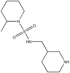 2-methyl-N-(piperidin-3-ylmethyl)piperidine-1-sulfonamide Struktur