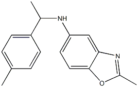 2-methyl-N-[1-(4-methylphenyl)ethyl]-1,3-benzoxazol-5-amine Struktur