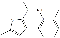 2-methyl-N-[1-(5-methylthiophen-2-yl)ethyl]aniline Struktur