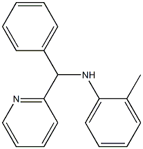 2-methyl-N-[phenyl(pyridin-2-yl)methyl]aniline Struktur