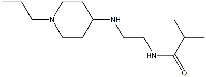 2-methyl-N-{2-[(1-propylpiperidin-4-yl)amino]ethyl}propanamide Struktur