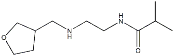 2-methyl-N-{2-[(oxolan-3-ylmethyl)amino]ethyl}propanamide Struktur