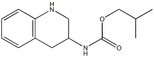 2-methylpropyl N-(1,2,3,4-tetrahydroquinolin-3-yl)carbamate Struktur