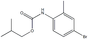 2-methylpropyl N-(4-bromo-2-methylphenyl)carbamate Struktur