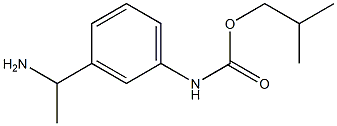 2-methylpropyl N-[3-(1-aminoethyl)phenyl]carbamate Struktur