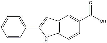 2-phenyl-1H-indole-5-carboxylic acid Struktur