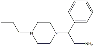 2-phenyl-2-(4-propylpiperazin-1-yl)ethan-1-amine Struktur