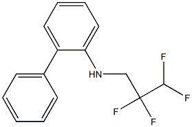 2-phenyl-N-(2,2,3,3-tetrafluoropropyl)aniline Struktur