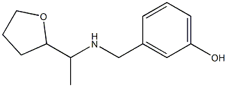 3-({[1-(oxolan-2-yl)ethyl]amino}methyl)phenol Struktur