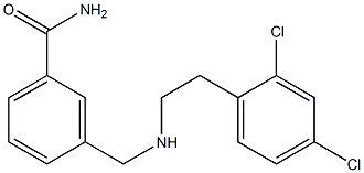 3-({[2-(2,4-dichlorophenyl)ethyl]amino}methyl)benzamide Struktur