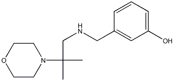 3-({[2-methyl-2-(morpholin-4-yl)propyl]amino}methyl)phenol Struktur