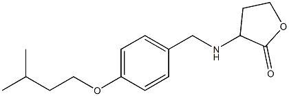 3-({[4-(3-methylbutoxy)phenyl]methyl}amino)oxolan-2-one Struktur