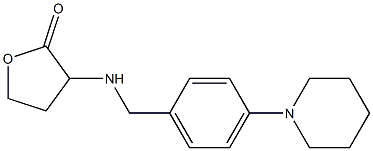 3-({[4-(piperidin-1-yl)phenyl]methyl}amino)oxolan-2-one Struktur