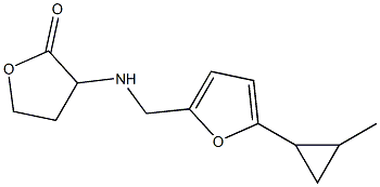 3-({[5-(2-methylcyclopropyl)furan-2-yl]methyl}amino)oxolan-2-one Struktur