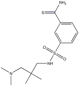 3-({2-[(dimethylamino)methyl]-2-methylpropyl}sulfamoyl)benzene-1-carbothioamide Struktur