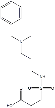 3-({3-[benzyl(methyl)amino]propyl}sulfamoyl)propanoic acid Struktur