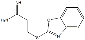 3-(1,3-benzoxazol-2-ylsulfanyl)propanimidamide Struktur