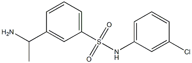 3-(1-aminoethyl)-N-(3-chlorophenyl)benzene-1-sulfonamide Struktur