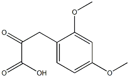 3-(2,4-dimethoxyphenyl)-2-oxopropanoic acid Struktur