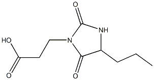 3-(2,5-dioxo-4-propylimidazolidin-1-yl)propanoic acid Struktur