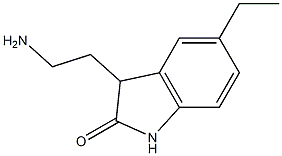 3-(2-aminoethyl)-5-ethyl-1,3-dihydro-2H-indol-2-one Struktur