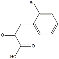 3-(2-bromophenyl)-2-oxopropanoic acid Struktur