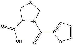 3-(2-furoyl)-1,3-thiazolidine-4-carboxylic acid Struktur