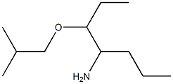 3-(2-methylpropoxy)heptan-4-amine Struktur