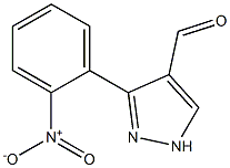 3-(2-nitrophenyl)-1H-pyrazole-4-carbaldehyde Struktur