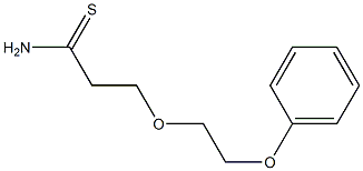 3-(2-phenoxyethoxy)propanethioamide Struktur