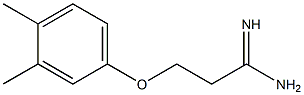 3-(3,4-dimethylphenoxy)propanimidamide Struktur