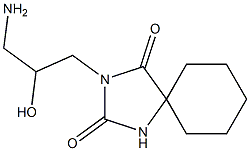 3-(3-amino-2-hydroxypropyl)-1,3-diazaspiro[4.5]decane-2,4-dione Struktur