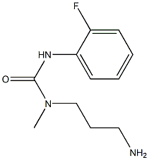 3-(3-aminopropyl)-1-(2-fluorophenyl)-3-methylurea Struktur