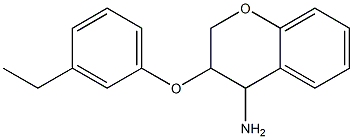 3-(3-ethylphenoxy)-3,4-dihydro-2H-1-benzopyran-4-amine Struktur