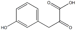 3-(3-hydroxyphenyl)-2-oxopropanoic acid Struktur