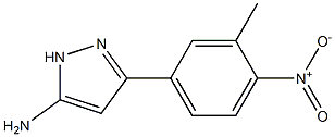 3-(3-methyl-4-nitrophenyl)-1H-pyrazol-5-amine Struktur