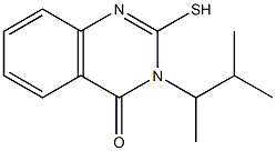 3-(3-methylbutan-2-yl)-2-sulfanyl-3,4-dihydroquinazolin-4-one Struktur