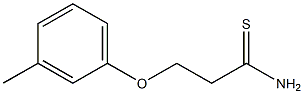 3-(3-methylphenoxy)propanethioamide Struktur