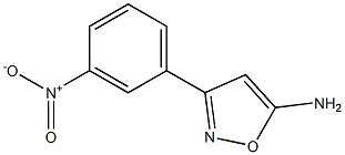 3-(3-nitrophenyl)-1,2-oxazol-5-amine Struktur