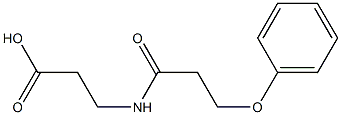 3-(3-phenoxypropanamido)propanoic acid Struktur