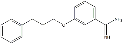 3-(3-phenylpropoxy)benzenecarboximidamide Struktur