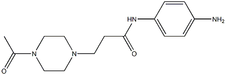 3-(4-acetylpiperazin-1-yl)-N-(4-aminophenyl)propanamide Struktur