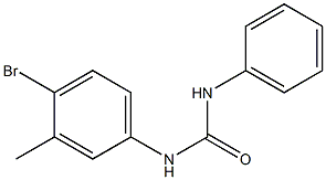 3-(4-bromo-3-methylphenyl)-1-phenylurea Struktur