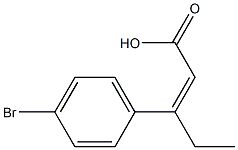 3-(4-bromophenyl)pent-2-enoic acid Struktur