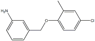 3-(4-chloro-2-methylphenoxymethyl)aniline Struktur